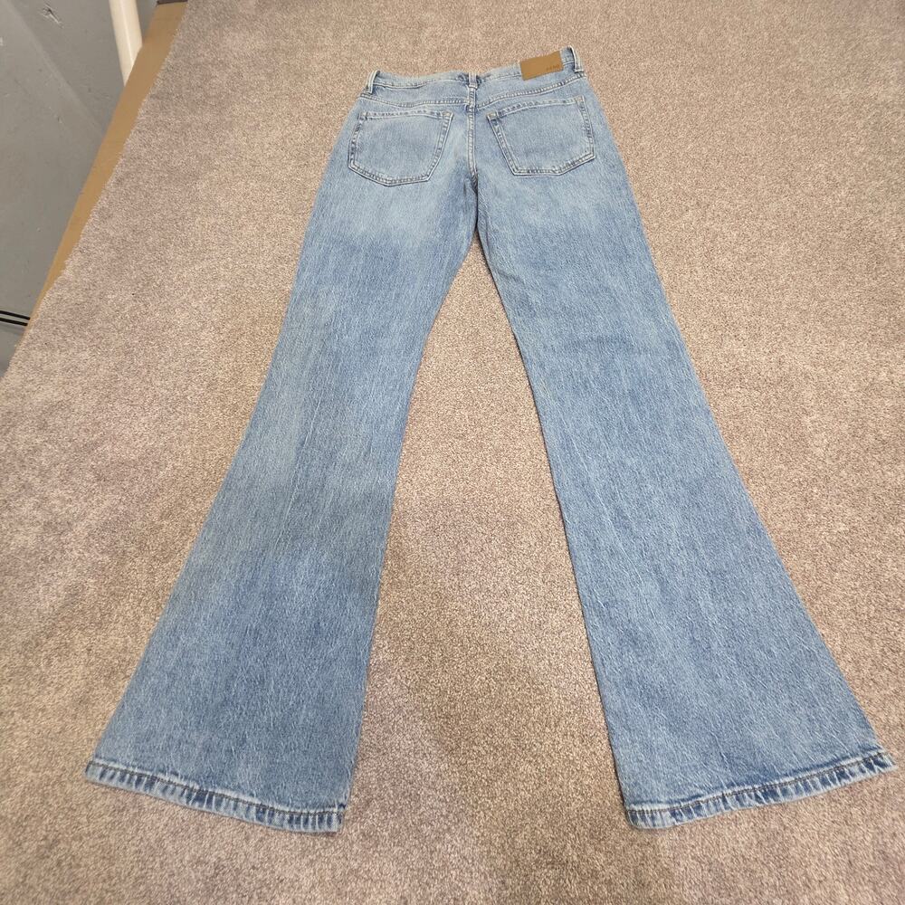 Y2K Indie Sleaze Boho Aéropostale High Rise Flare Jeans 4R Light Wash Distressed